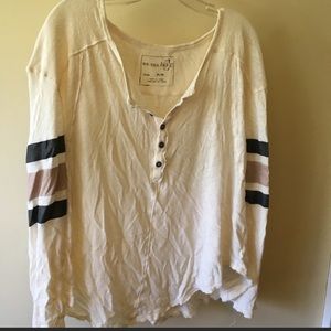 Free People Henley Rugby Shirt